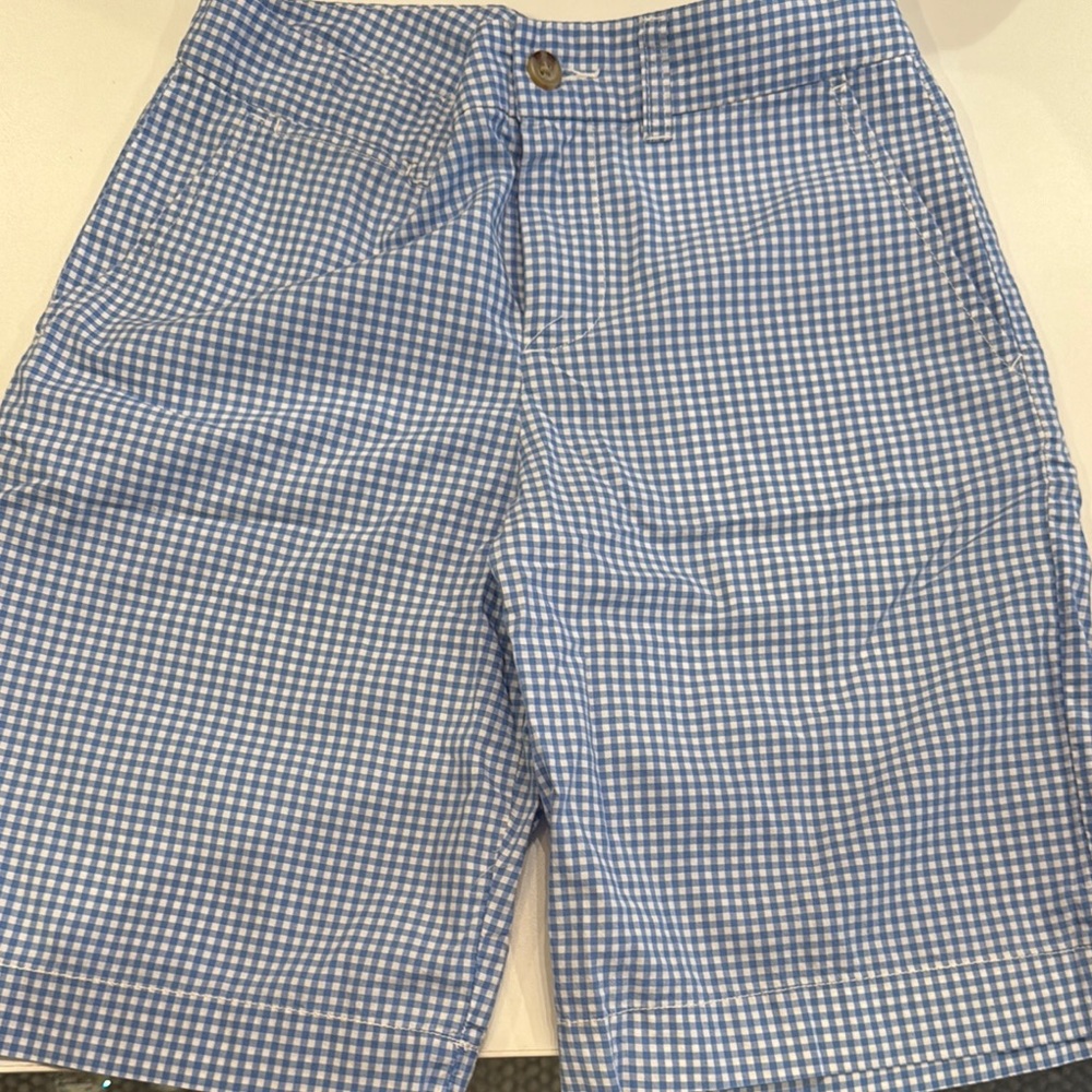 Polo Ralph Lauren Boys size 10 Blue Gingham Checkered Shorts